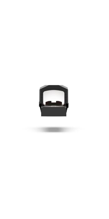 Swampfox Sentinel II 1x20 RMSc Micro-Reflexvisier - 3 MOA Dot, rot, Blackout Rear Sight Guide
