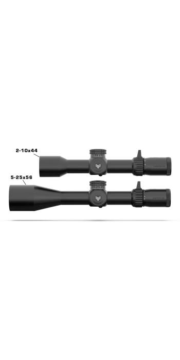 Swampfox Warhawk 2-10x44 FFP Präzisionszielfernrohr - RECCE MIL-Absehen, 34 mm