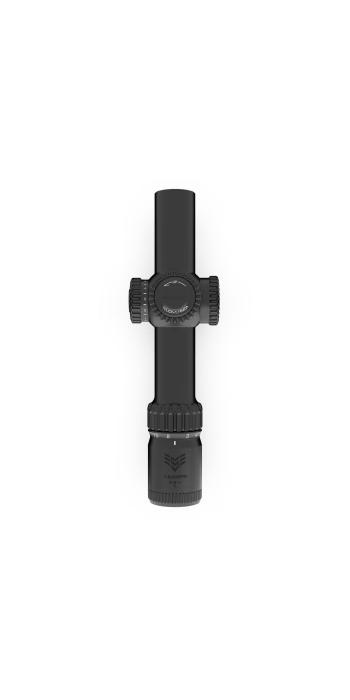 Swampfox Warhorse 1-6x24 FFP LPVO Zielfernrohr - MIL-Absehen, rot beleuchtet, 34 mm