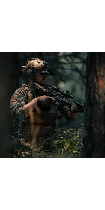 Swampfox Warhorse 1-6x24 FFP LPVO Zielfernrohr - MIL-Absehen, rot beleuchtet, 34 mm