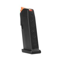 Glock Magazin G43 – 9mm Luger – 6 Schuss – Schwarz/Orange (Zubringer)