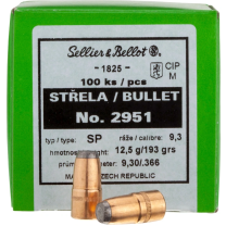 Sellier & Bellot Geschosse 9,3mm/.366 SP 193GR 100 Stück Sellier & Bellot Geschosse 9,3mm/.366 SP 193GR 100 Stück