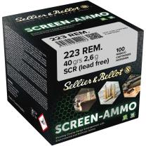 Sellier & Bellot .223 Rem. 2,6g/40GR SCR (Screen-Ammo) 100 Patronen Sellier & Bellot .223 Rem. 2,6g/40GR SCR (Screen-Ammo) 100 Patronen