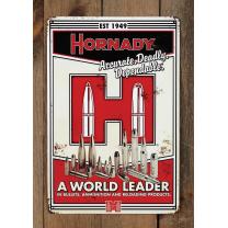 Hornady Vintage-Blechschild „Accurate. Deadly. Dependable.“ – 44,5×29,8 cm