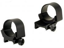 Weaver Top-Mount Weaver-Style Ringe (1 extended) matt schwarz 30mm low, BH 7,32mm