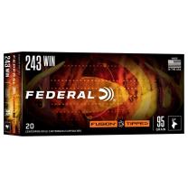 Federal Fusion Tipped .243 Win. 6,2 g / 95GR Jagdmunition – 20 Stück #F243TFS1 Federal Fusion Tipped .243 Win. 6,2 g / 95GR Jagdmunition – 20 Stück #F243TFS1