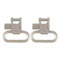 Uncle Mike's QD Super Sling Swivel / Riemenbügel Set Silber 2 Stück