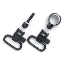 Uncle Mike's QD Riemenbügel-Set mit Laufbandklemme 25,4mm brüniert
