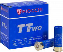 Fiocchi TT TWO Trap Sportschrot .12/70 24G #7,5 25 Patronen