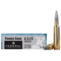 Federal Power-Shok 6,5x55 140GR JSP 20 Patronen