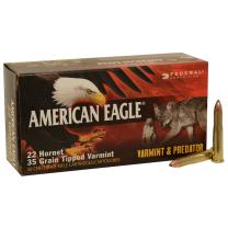 Federal American Eagle Varmint & Predator .22 Hornet 35GR Tipped Varmint 50 Patronen