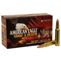 Federal American Eagle Varmint & Predator .308 Win. 130GR JHP 40 Patronen