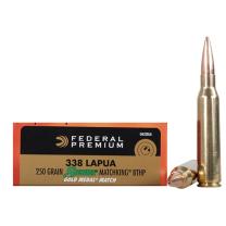 Federal Premium Gold Medal Sierra MatchKing .338 Lapua Mag. 250GR BTHP 20 Patronen Federal Premium Gold Medal Sierra MatchKing .338 Lapua Mag. 250GR BTHP 20 Patronen
