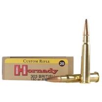 Hornady Custom .303 British 150GR InterLock SP 20 Patronen