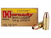 Hornady Custom 9mm Luger 124GR XTP 25 Patronen