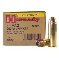 Hornady Custom .44 Rem. Mag. 200GR XTP 20 Patronen