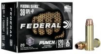 Federal Personal Defense Punch .38 Special 120GR JHP 20 Patronen