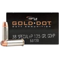 Speer Gold Dot .38 Special +P 125GR GDHP 50 Patronen
