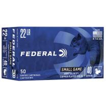 Federal Small Game .22 LR 40GR CPRN 50 Patronen Federal Small Game .22 LR 40GR CPRN 50 Patronen