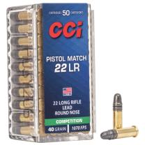 CCI Pistol Match .22 LR 40GR LRN 50 Patronen