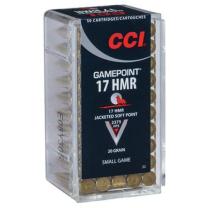 CCI Gamepoint .17 HMR 20GR JSP 50 Patronen CCI Gamepoint .17 HMR 20GR JSP 50 Patronen