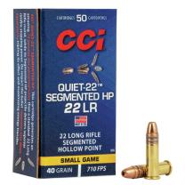 CCI Quiet-22 .22 LR 40GR Segmented HP 50 Patronen