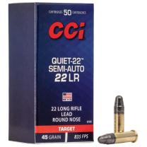 CCI Quiet-22 Semi-Auto .22 LR 45GR LRN 50 Patronen