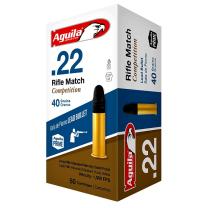 Aguila Rifle Match Competition .22 LR 40GR LRN 50 Patronen Aguila Rifle Match Competition .22 LR 40GR LRN 50 Patronen