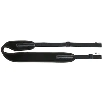 AKAH Gewehrriemen gepolstert aus Neopren mit Kautschukunterlage – Schwarz, 90–120 cm AKAH Gewehrriemen gepolstert aus Neopren mit Kautschukunterlage – Schwarz, 90–120 cm