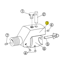 RCBS Ersatzteil Trim Pro 3-Way Cutter Head / Grundkörper für 3-Wege Fräser