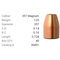 Barnes Geschoss .357 Mag./.357 125GR M/LE Tac-XP Pistol FB 40 Stück Barnes Geschoss .357 Mag./.357 125GR M/LE Tac-XP Pistol FB 40 Stück