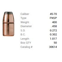 Barnes Geschoss .45-70/.458 400GR Originals FN FB 50 Stück Barnes Geschoss .45-70/.458 400GR Originals FN FB 50 Stück