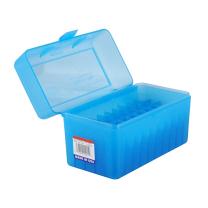 MTM Patronenbox RLLD-50-24 blau klar mit Klappdeckel f. 50 Patronen 7mm Rem. Mag. u.w. MTM Patronenbox RLLD-50-24 blau klar mit Klappdeckel f. 50 Patronen 7mm Rem. Mag. u.w.