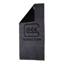 GLOCK Perfection Badetuch 70×140 cm – Grau/Schwarz – 100% Baumwolle