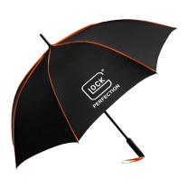 GLOCK Automatik-Stockschirm Schwarz/Orange Ø 115 cm #51232 GLOCK Automatik-Stockschirm Schwarz/Orange Ø 115 cm #51232