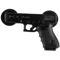 Glock Pin "Pistole" Kunststoff – Schwarz, ca. 20×30 mm Glock Pin "Pistole" Kunststoff – Schwarz, ca. 20×30 mm