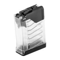 LANCER SYSTEMS L5AWM Magazin Gen2 für AR15 10-schüssig für Kaliber .223 REM / 5.56x45 Nato, klartransparent