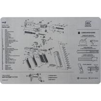Glock Unterlags- & Reinigungsmatte Gen5 – Grau – 425×277 mm