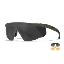 WX VALOR Brille mit 3 Wechselgläsern, Gestellfarbe Matt Armee Grün WX VALOR Brille mit 3 Wechselgläsern, Gestellfarbe Matt Armee Grün