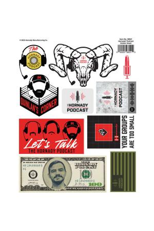 Hornady Podcast Sticker Sheet Aufkleberbogen