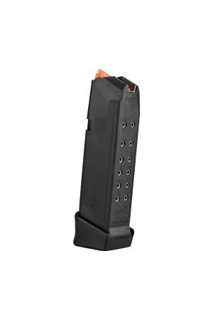 Glock Magazin G19+2 – 9mm Luger – 17 Schuss – Schwarz/Orange (Zubringer)