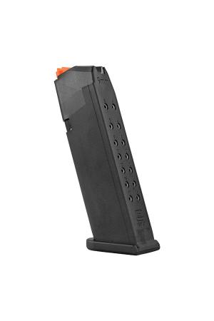 Glock Magazin G17 – 9mm Luger – 17 Schuss – Schwarz/Orange (Zubringer)