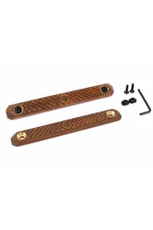 Alpha Precision WoodCover Walnut M-LOK-kompatible Handschutzabdeckungen aus Walnussholz – 2er-Pack #0107
