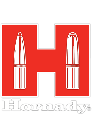 Hornady "Red H" Aufkleber – Rot/Weiß – ca. 8,9×8,9 cm
