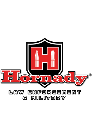 Hornady Law Enforcement & Military (LE) Aufkleber – Schwarz/Rot – 7,9×11,7 cm