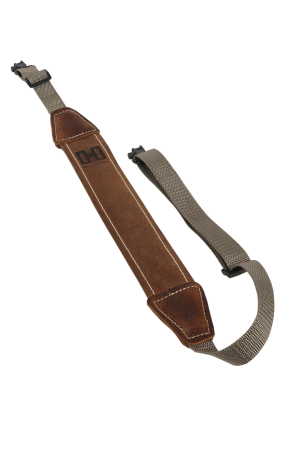 Hornady Universal Gewehrriemen Leder/Nylon – inkl. Riemenbügel – Braun