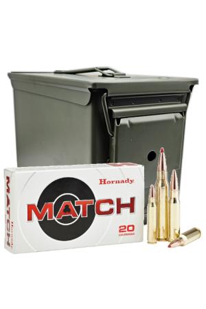 Hornady Match .338 Lapua Mag. 285GR ELD Match 7 x 20 Patronen in Ammo Can – M2A2