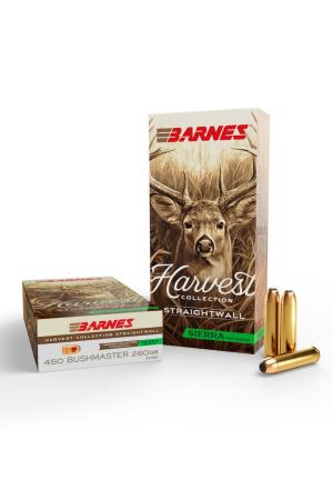 Barnes Harvest Collection .450 Bushmaster 16,8 g / 260 gr Sierra Pro-Hunter FN Jagdmunition – 20 Stück #32480