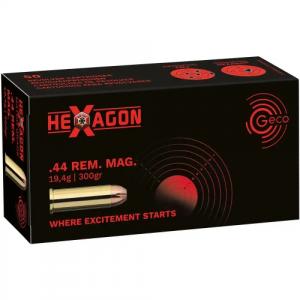 Geco Hexagon .44 Rem. Mag. 19,4g / 300GR 20 Patronen