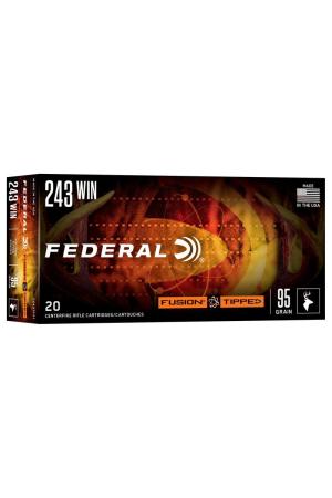 Federal Fusion Tipped .243 Win. 6,2 g / 95GR Jagdmunition – 20 Stück #F243TFS1
